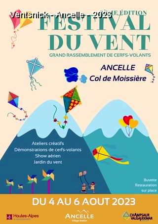 Ancelle 2023.jpg - Le Col de Moissiere  à Ancelle accueille la deuxième édition du Festival du Vent. Nous arrivons le jeudi, ...